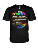 I Am A Principal Tote Bag - Hoodie - Guys V-Neck