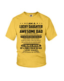 Lucky Daughter Of A March Awesome Dad Limited Classic T-Shirt - Ladies Flowy Tank - Youth Tee