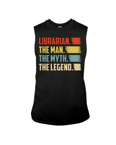 Librarian -The Man-The Myth- The Lengend Tote Bag - Unisex Long Sleeve - Sweatshirt