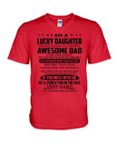 Lucky Daughter - Awesome Dad August T-Shirt - Hoodie - Guys V-Neck