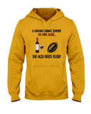 A Woman Needs Wine And Rugby Limited Classic T-Shirt - Hoodie - Ladies Tee