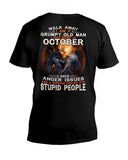 An October Grumpy Old Man Limited Classic T- Shirt - Hoodie - Guys V-Neck