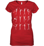 Ballet Skeleton Limited Classic T- Shirt - Ladies V-Neck - Ladies Tee