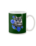 Cute  Owl With Blue Roses Classic Tee - Mug