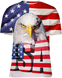 USA Eagle Flag - animal - Kids Tee / S - www.secrettees.com