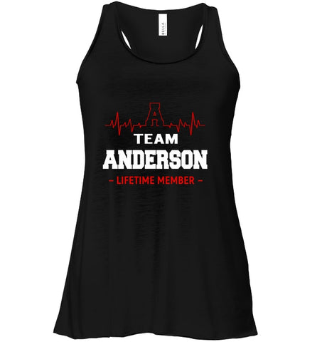 Team Anderson Lifetime Member T-Shirt - Ladies Flowy Tank - Guys V-Neck