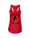 Never Forget Wolf 359 - Unisex Tank Top - Ladies Flowy Tank