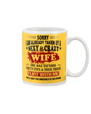 Sexy And Grazy Wife T-Shirt - Guys V-Neck - Mug