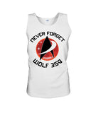 Never Forget Wolf 359 - Unisex Tank Top - Ladies Flowy Tank