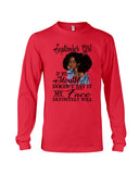 September Girl If My Mouth Doesn't Say It My Face Definitely Will Classic T-Shirt - Guys V-Neck - Unisex Long Sleeve