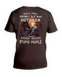 An October Grumpy Old Man Limited Classic T- Shirt - Hoodie - Guys V-Neck