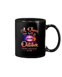 Happy Birthday To October Queen T-Shirt - Mug