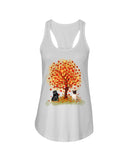 Pug Under Autumn Tree Tote Bag - Sweatshirt - Ladies Flowy Tank