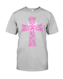 Breast Cancer Cross T-Shirt - Guys Tee - Sweatshirt