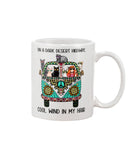 On A Dark Desert Highway T-Shirt - Guys V-Neck - Mug