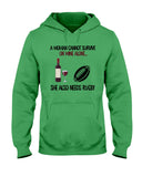 A Woman Needs Wine And Rugby Limited Classic T-Shirt - Hoodie - Ladies Tee