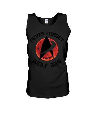 Never Forget Wolf 359 - Unisex Tank Top - Ladies Flowy Tank