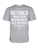 Retired Under New Management Limited Classic T-Shirt - Guys V-Neck