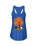 Pug Under Autumn Tree Tote Bag - Sweatshirt - Ladies Flowy Tank
