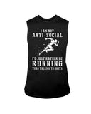 I Am Not Ani Social I'd Just Running Limited Classic T-Shirt - Guys Tee - Unisex Long Sleeve