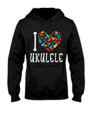 I Love Ukulele Limited Classic T-Shirt - Hoodie - Basketweave Tote Bag