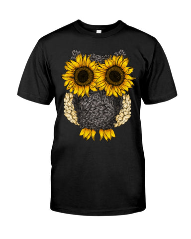 Sunflower Owl Limited Classic T-Shirt - Guys Tee - Sweatshirt