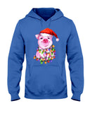 Christmas Lightning Pig T-Shirt - Ladies Tee - Hoodie