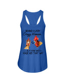 Behind A Crazy Woman Is A Man Who Made It Limited Classic T-Shirt - Ladies Flowy Tank - Youth Tee