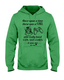 A Girl Who Really Loved Cats And Games - Hoodie - Guys V-Neck