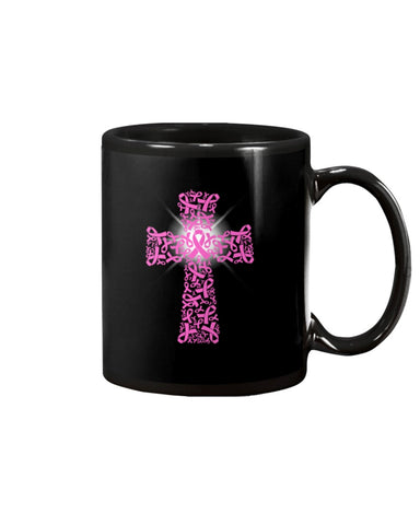 Breast Cancer Cross T-Shirt - Mug