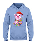 Christmas Lightning Pig T-Shirt - Ladies Tee - Hoodie