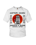 Hattori Hanzo Swords & Sushi T-Shirt - Ladies Flowy Tank - Youth Tee