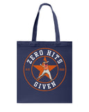 Zero Hits Given Tote Bag - Guys Tee - Basketweave Tote Bag