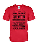 January Girl - Lucky Daughter Was Raised By Awesome Mom T-Shirt - Hoodie - Guys V-Neck