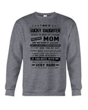 January Girl - Lucky Daughter Was Raised By Awesome Mom T-Shirt - Guys Tee - Sweatshirt