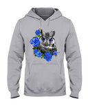 Cute  Owl With Blue Roses Classic Tee - Ladies Tee - Hoodie