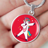 Dabbing unicorn Necklace