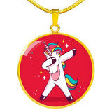 Dabbing unicorn Necklace