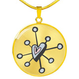 Retro Vintage Heart Icon Folk Art 60's