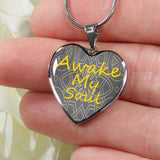 Awake My Soul Heart Pendant with Engraiving Available