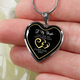 To My Daughter You Are My Gift From God Love Dad Heart Necklace