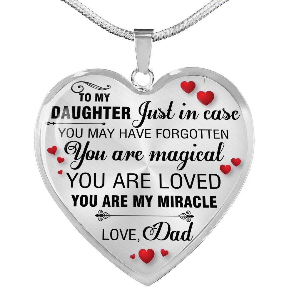 To My Daughter - Just In Case - Necklace