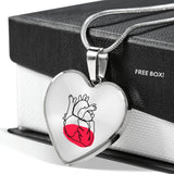 Heart drawing and jewelry