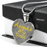 Awake My Soul Heart Pendant with Engraiving Available