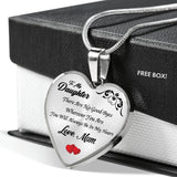 Mum Daughter Necklace- There Are No Good Byes Where You Are -Gift For Daughter