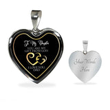 To My Daughter You Are My Gift From God Love Dad Heart Necklace