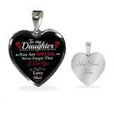 Mom Daughter Necklace- You Are Special Never Forget That