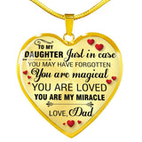 To My Daughter - Just In Case - Necklace