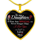 Mom Daughter Necklace- You Are Special Never Forget That
