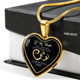 To My Daughter You Are My Gift From God Love Dad Heart Necklace